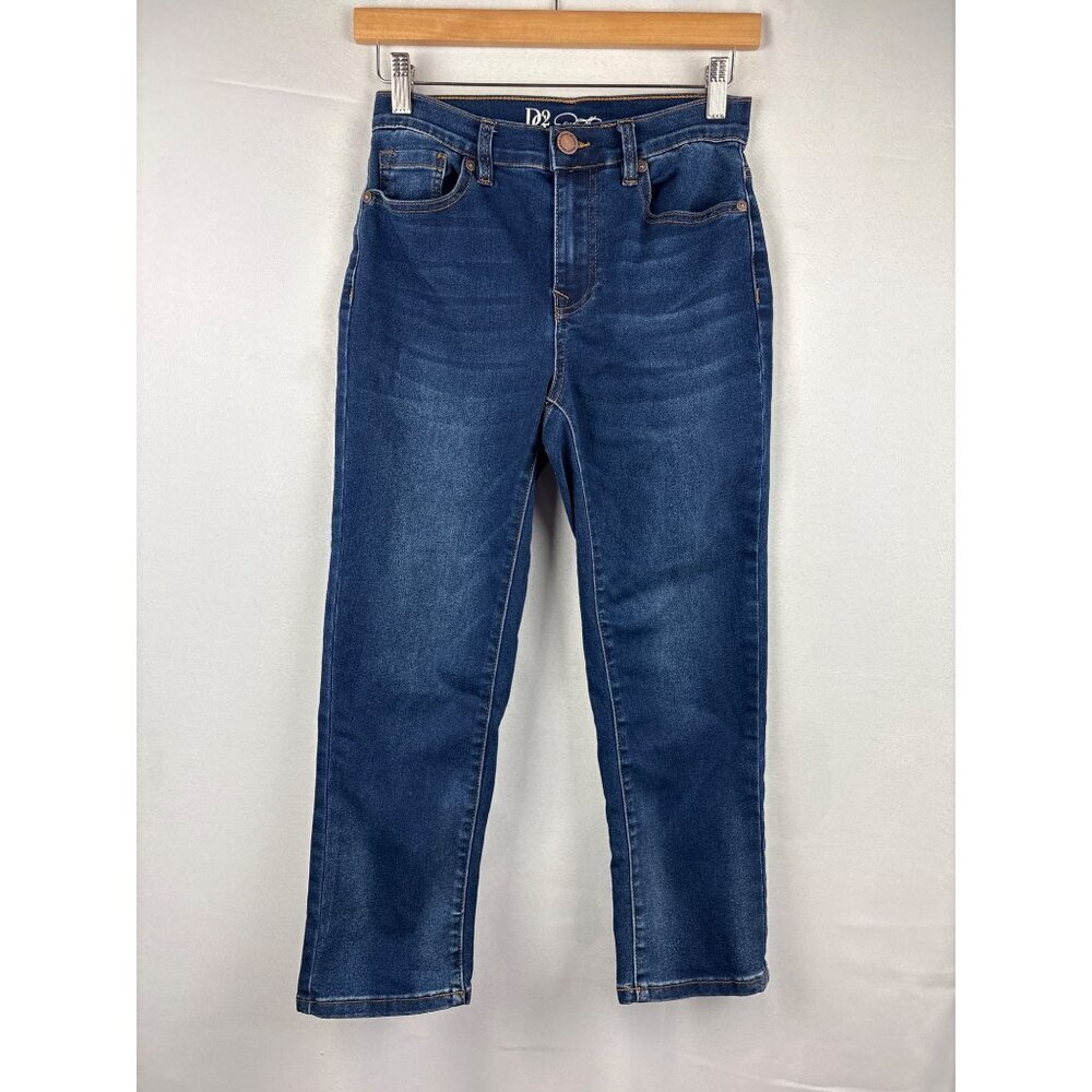 DG2 Diane Gilman Womens Blue Jeans Size 2 Cotton Blend